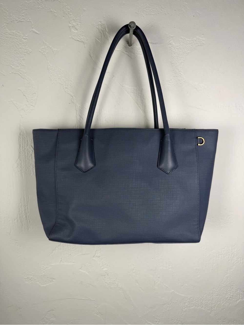 Dagne Dover Soft Powder Blue with Gold Accent - Large all Purpose Utility Tote